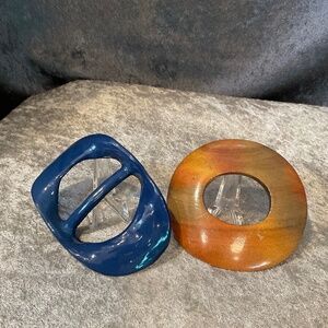 Vintage Scarf Buckles, Set of 2